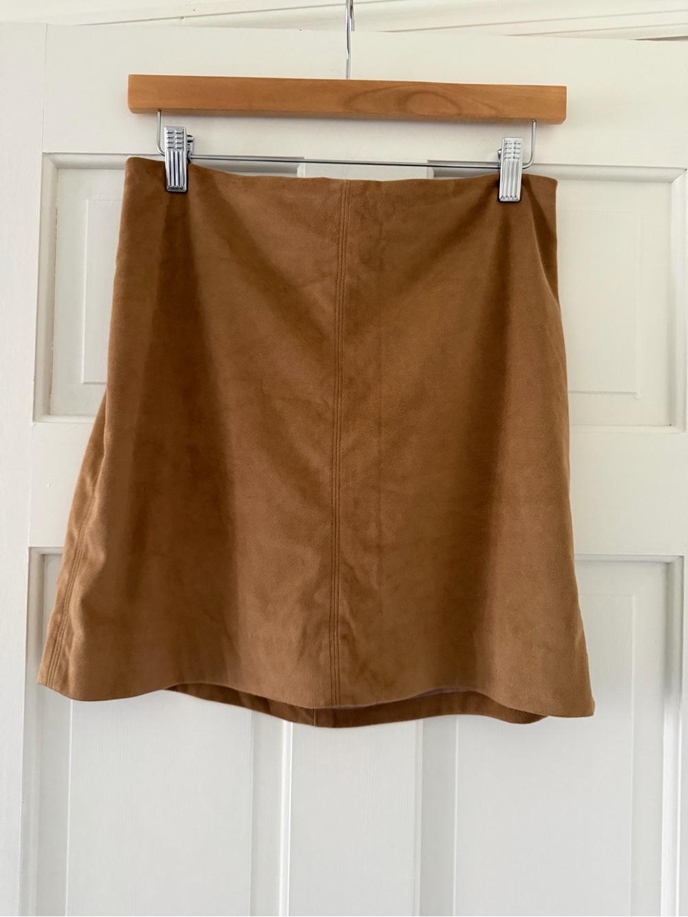 J. Crew Women’s Faux Suede Mini Skirt - Camel Brown